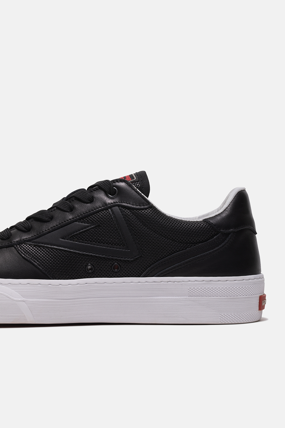 1408 S3 Casual Sneakers Erkek Deri Ayakkabı Siyah