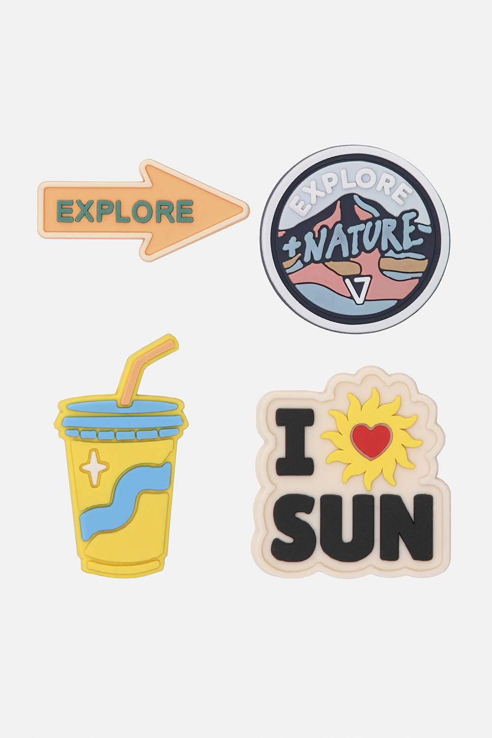 Explore Unisex Renkli 4'lü Terlik Süsü