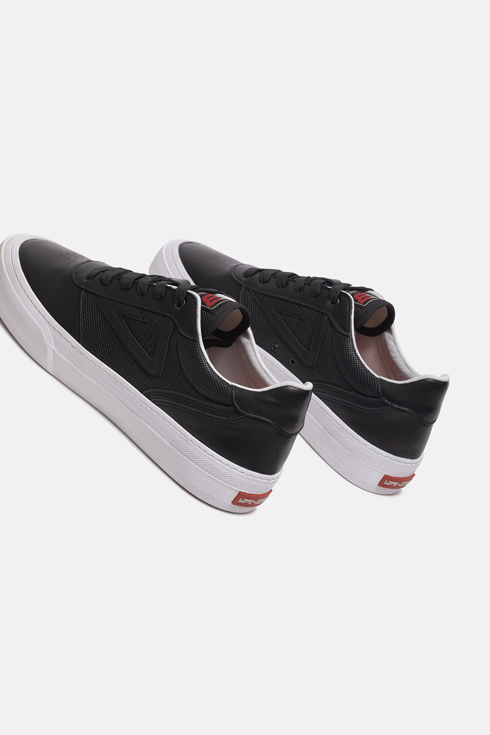 1408 S3 Casual Sneakers Erkek Deri Ayakkabı Siyah
